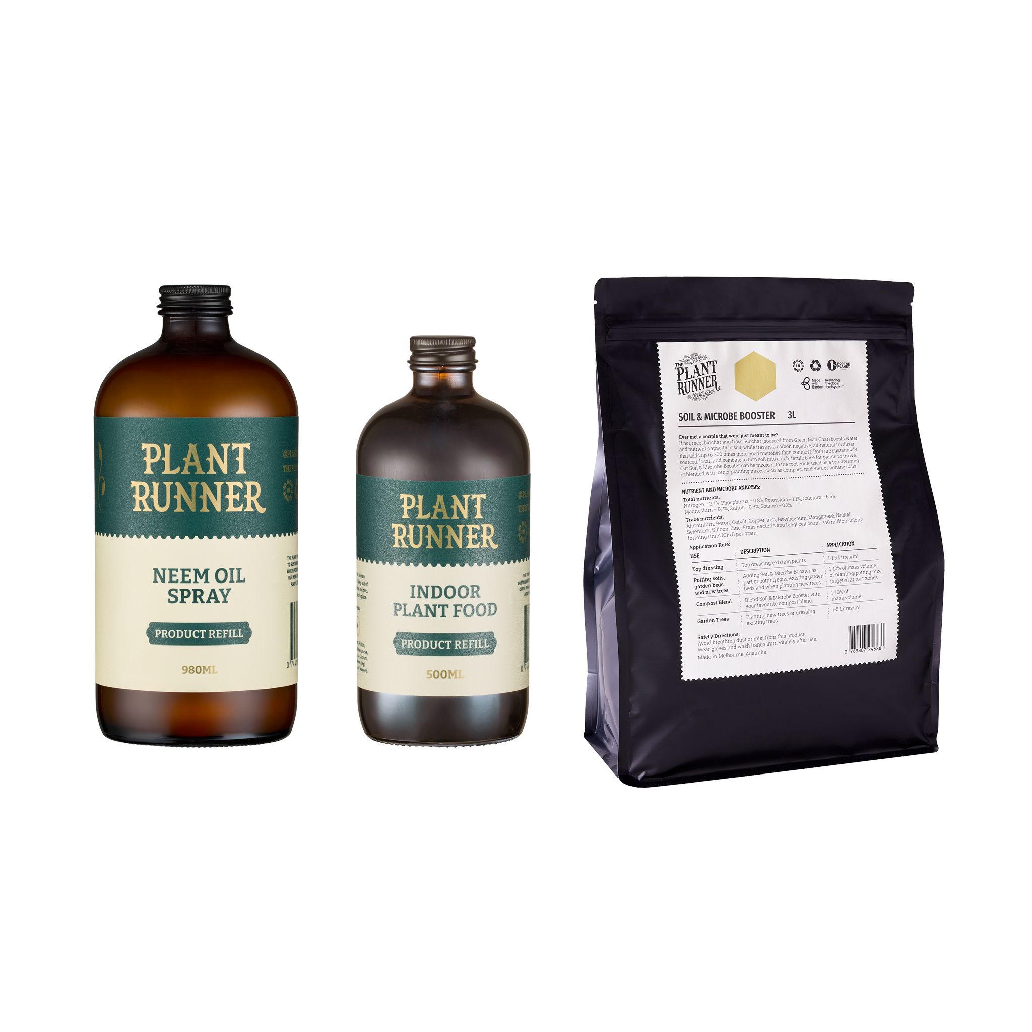 Neem Oil Refill_Plant Food Refill and Soil & Microbe Nutrient Booster Large Bag