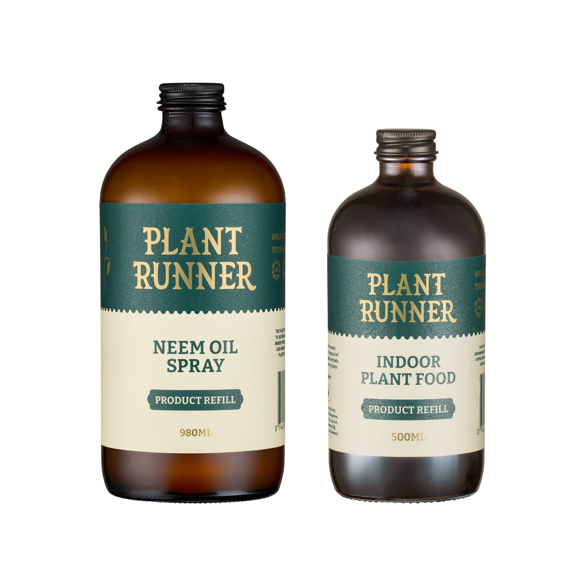 Two Refill Bottles_Neem Oil and Indoor Plant Food