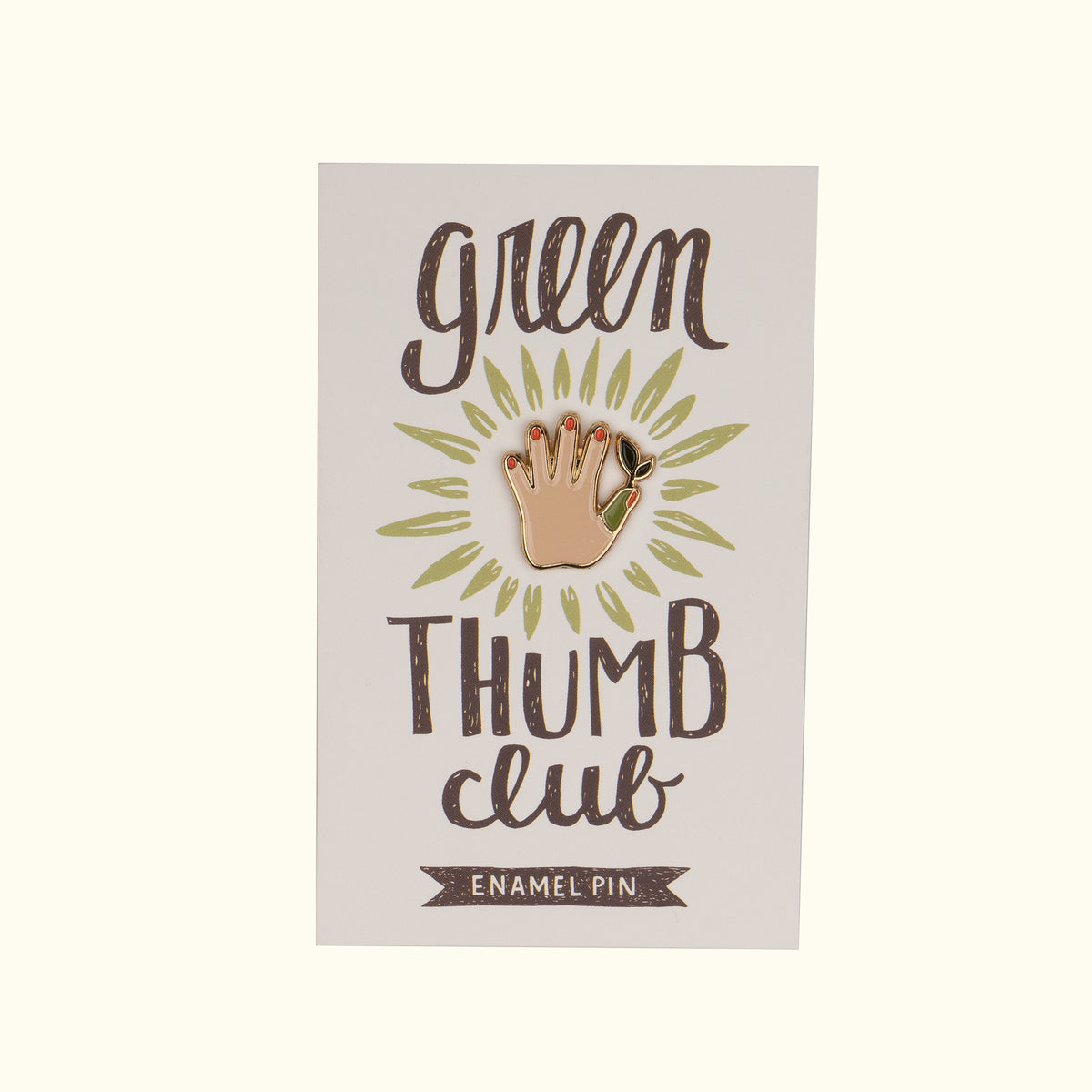 Green Thumb Club Pin